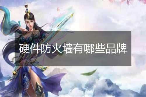 硬件防火墙有哪些品牌