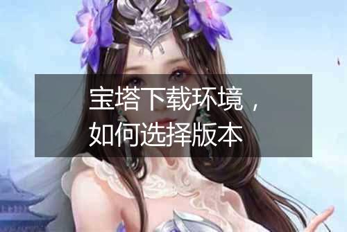 宝塔下载环境,如何选择版本