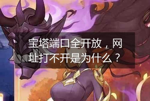 宝塔端口全开放,网址打不开是为什么?