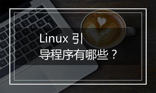 Linux 引导程序有哪些？