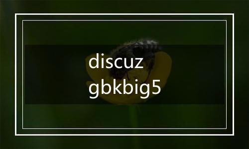 discuz gbkbig5