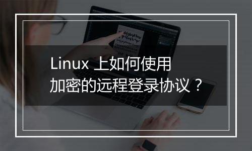 Linux 上如何使用加密的远程登录协议?