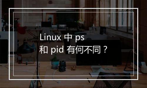 Linux 中 ps 和 pid 有何不同?
