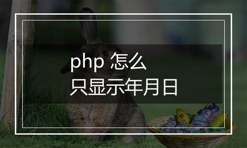 php 怎么只显示年月日