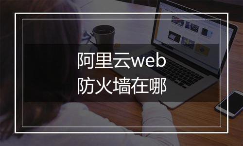 阿里云web防火墙在哪
