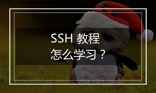 SSH 教程怎么学习?