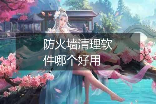 防火墙清理软件哪个好用