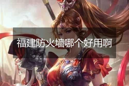 福建防火墙哪个好用啊