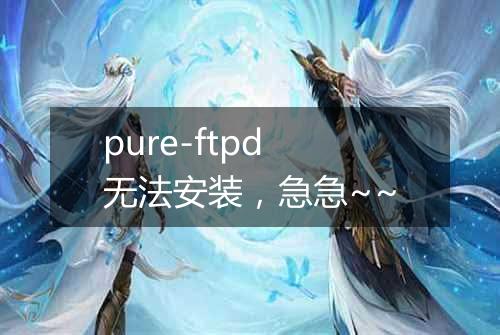 pure-ftpd无法安装,急急~~