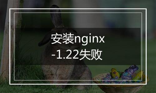 安装nginx-1.22失败