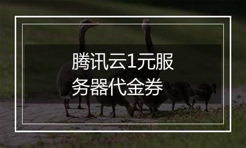 腾讯云1元服务器代金券