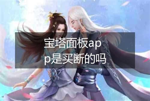 宝塔面板app是买断的吗