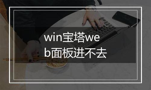 win宝塔web面板进不去