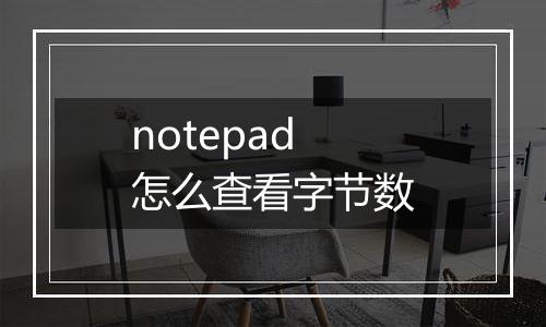 notepad怎么查看字节数