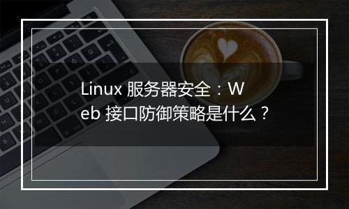 Linux 服务器安全:Web 接口防御策略是什么?