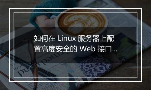 如何在 Linux 服务器上配置高度安全的 Web 接口?