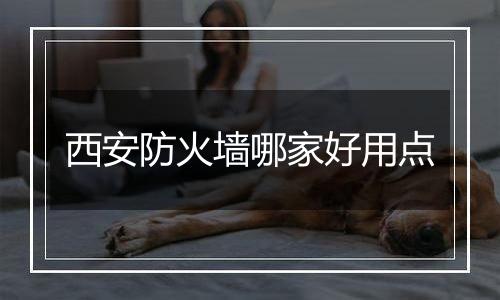 西安防火墙哪家好用点