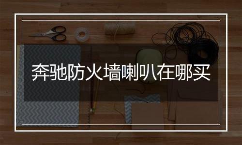 奔驰防火墙喇叭在哪买