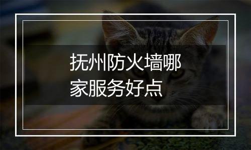 抚州防火墙哪家服务好点