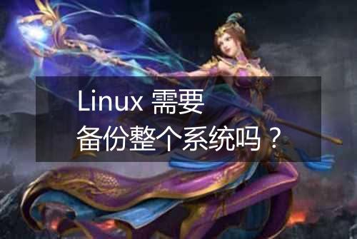 Linux 需要备份整个系统吗？