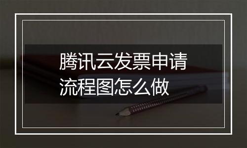 腾讯云发票申请流程图怎么做