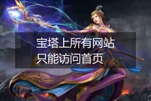 宝塔上所有网站只能访问首页