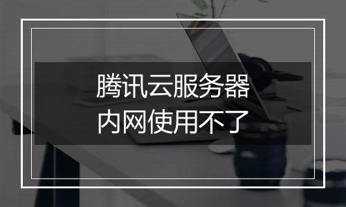 腾讯云服务器内网使用不了