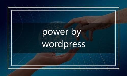 power by wordpress