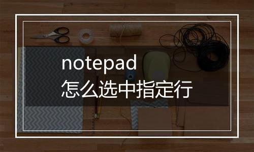 notepad怎么选中指定行