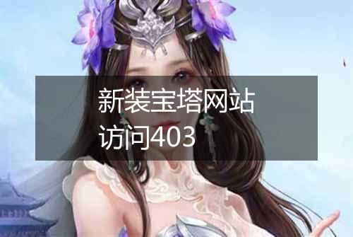 新装宝塔网站访问403