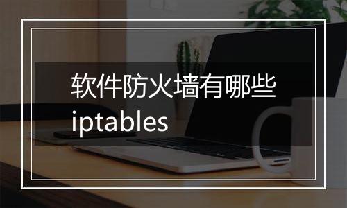 软件防火墙有哪些iptables