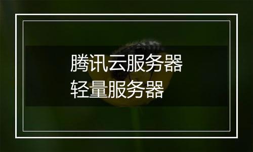 腾讯云服务器轻量服务器