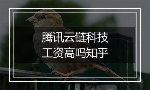 腾讯云链科技工资高吗知乎