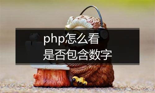 php怎么看是否包含数字