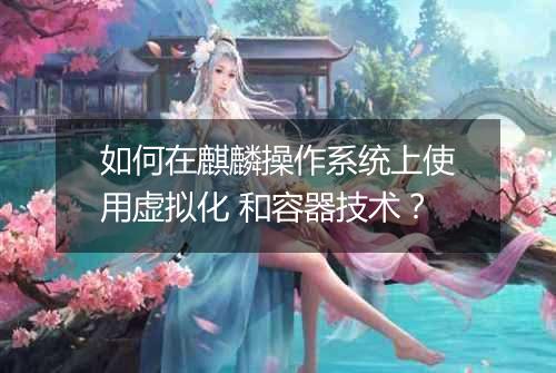 如何在麒麟操作系统上使用虚拟化 和容器技术？