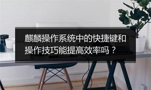 麒麟操作系统中的快捷键和操作技巧能提高效率吗？