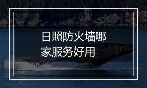 日照防火墙哪家服务好用