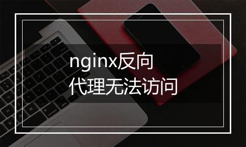 nginx反向代理无法访问