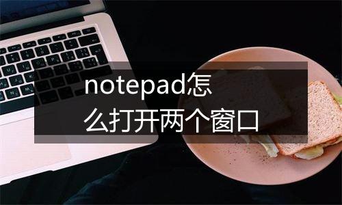 notepad怎么打开两个窗口