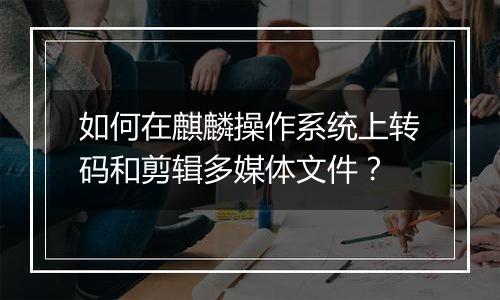 如何在麒麟操作系统上转码和剪辑多媒体文件?