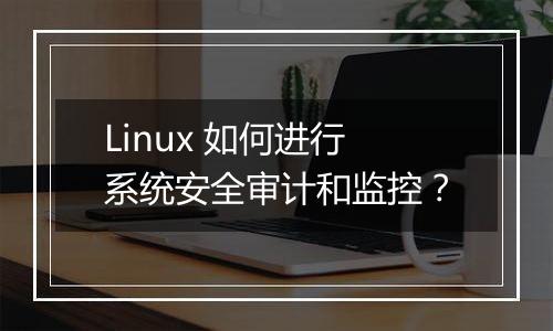 Linux 如何进行系统安全审计和监控?