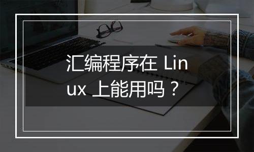 汇编程序在 Linux 上能用吗?