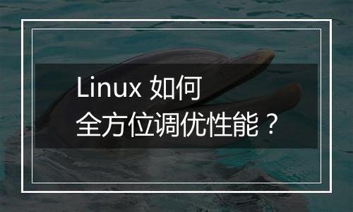 Linux 如何全方位调优性能?