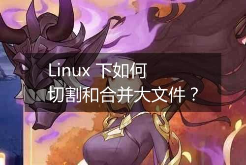 Linux 下如何切割和合并大文件?