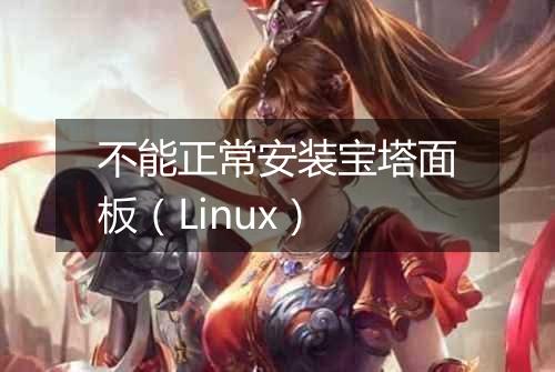 不能正常安装宝塔面板(Linux)