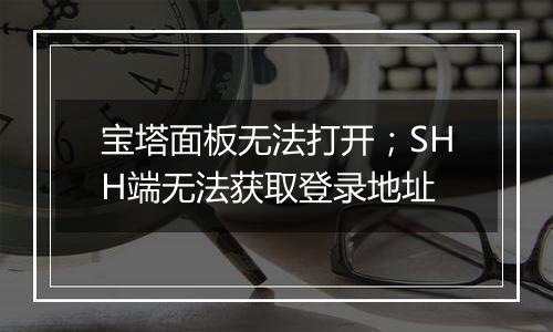 宝塔面板无法打开;SHH端无法获取登录地址