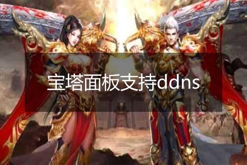 宝塔面板支持ddns