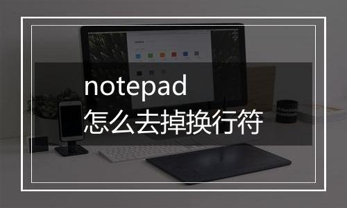 notepad怎么去掉换行符