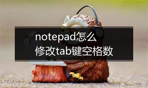 notepad怎么修改tab键空格数