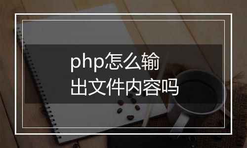 php怎么输出文件内容吗